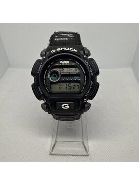 Casio DW9052V-1V, G-Shock Chronograph Watch, Nylon Band, Alarm, 200 Meter WR